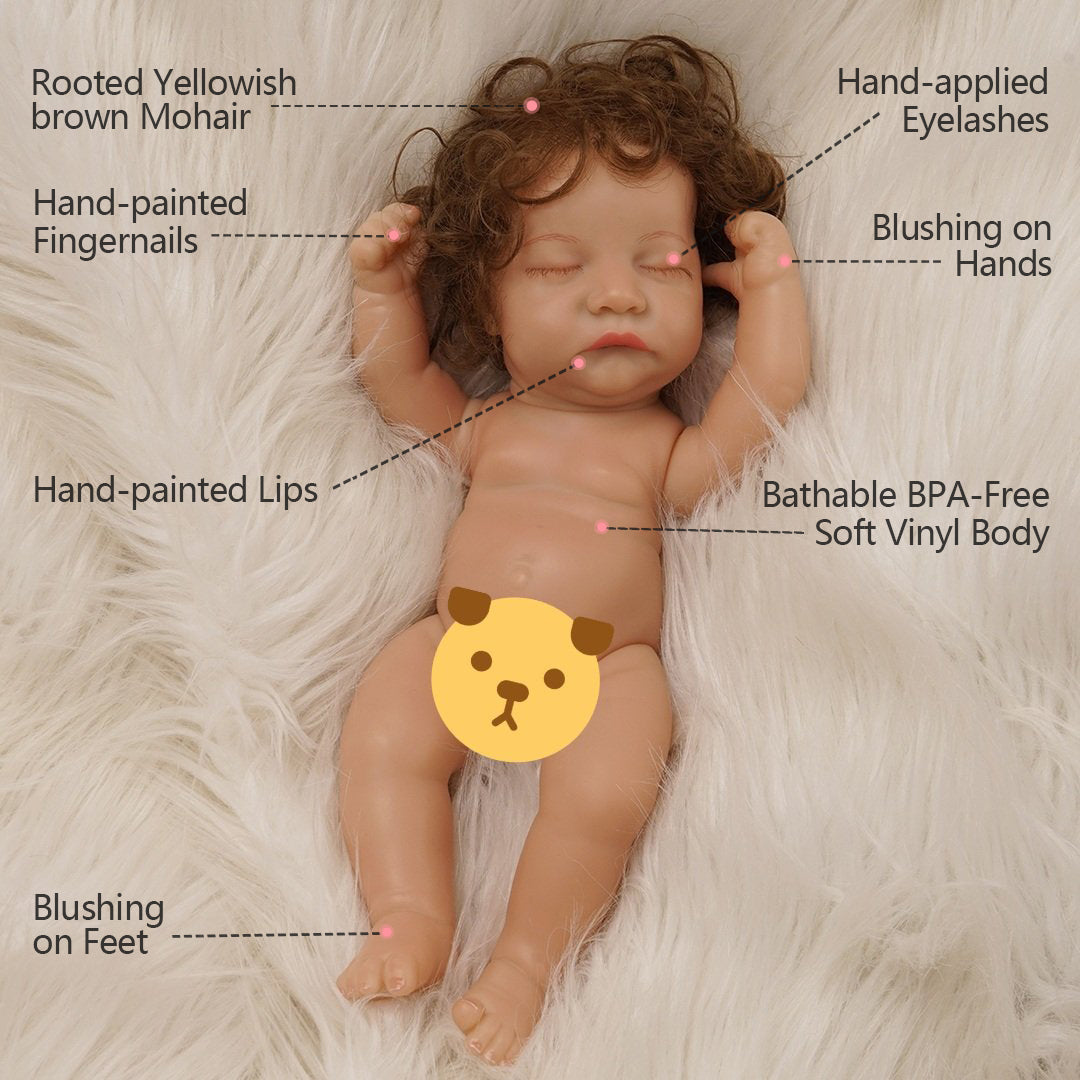 Jerry-Twinkle Stars 12-Inch Miniature Reborn Baby Doll