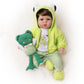 Reborn Baby Doll Outfits Accessories for 20 - 22  Green Frog Pattern - Yesteria